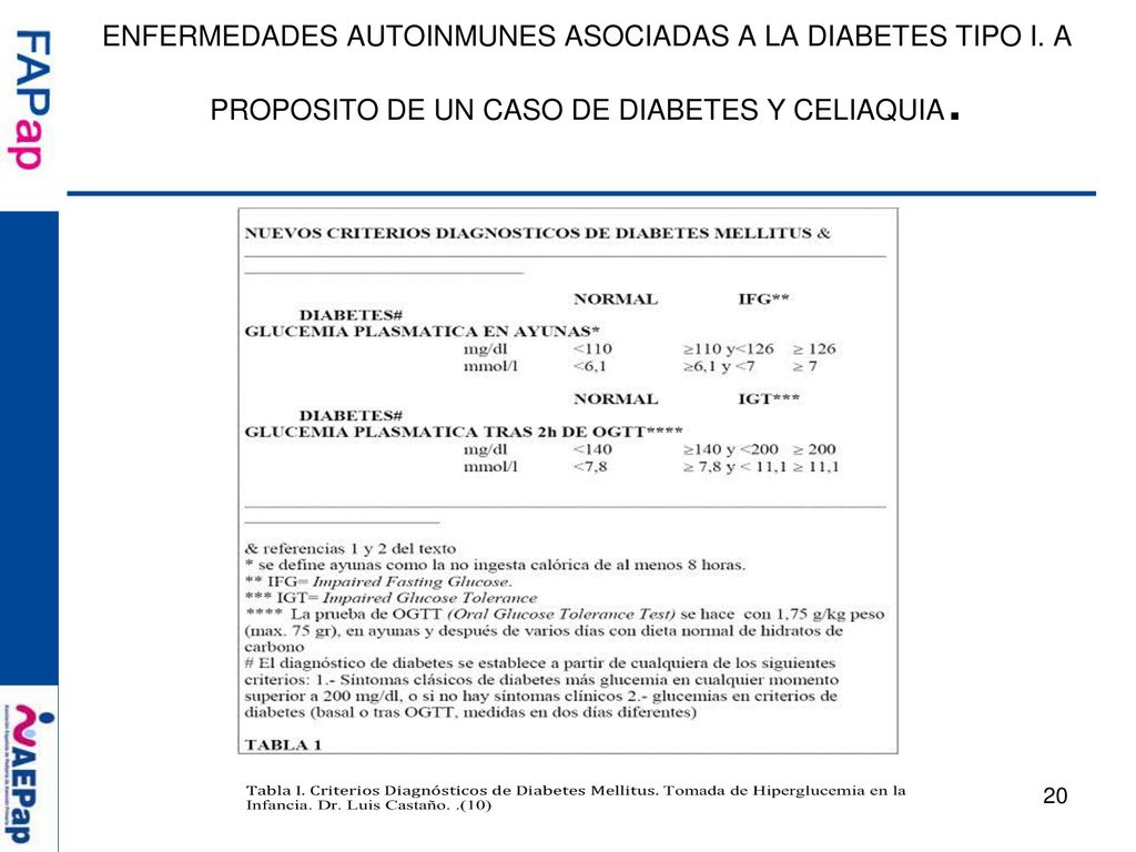 enfermedades autoinmunes asociadas con diabetes tipo 1